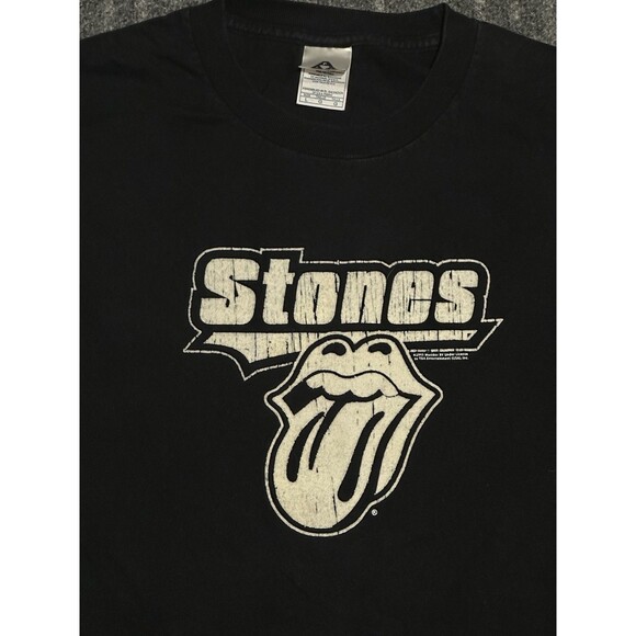 Vintage 2005 Y2K Rolling Stones Puff Print T-shirt Size Large AAA Band Tee - Picture 2 of 5